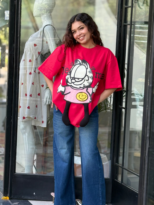 Garfield Oversized Graphic T-Shirt