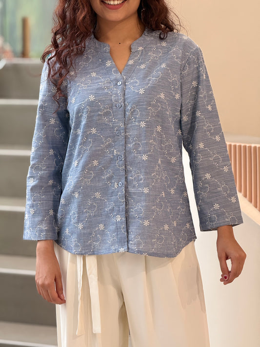 Embroidered top