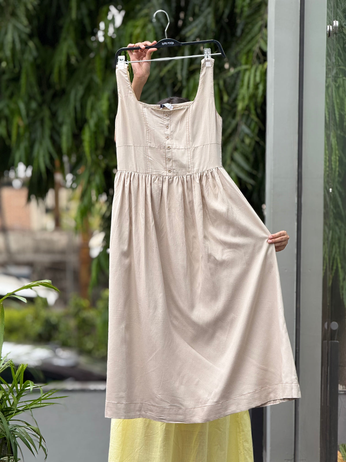 One piece button detail dress