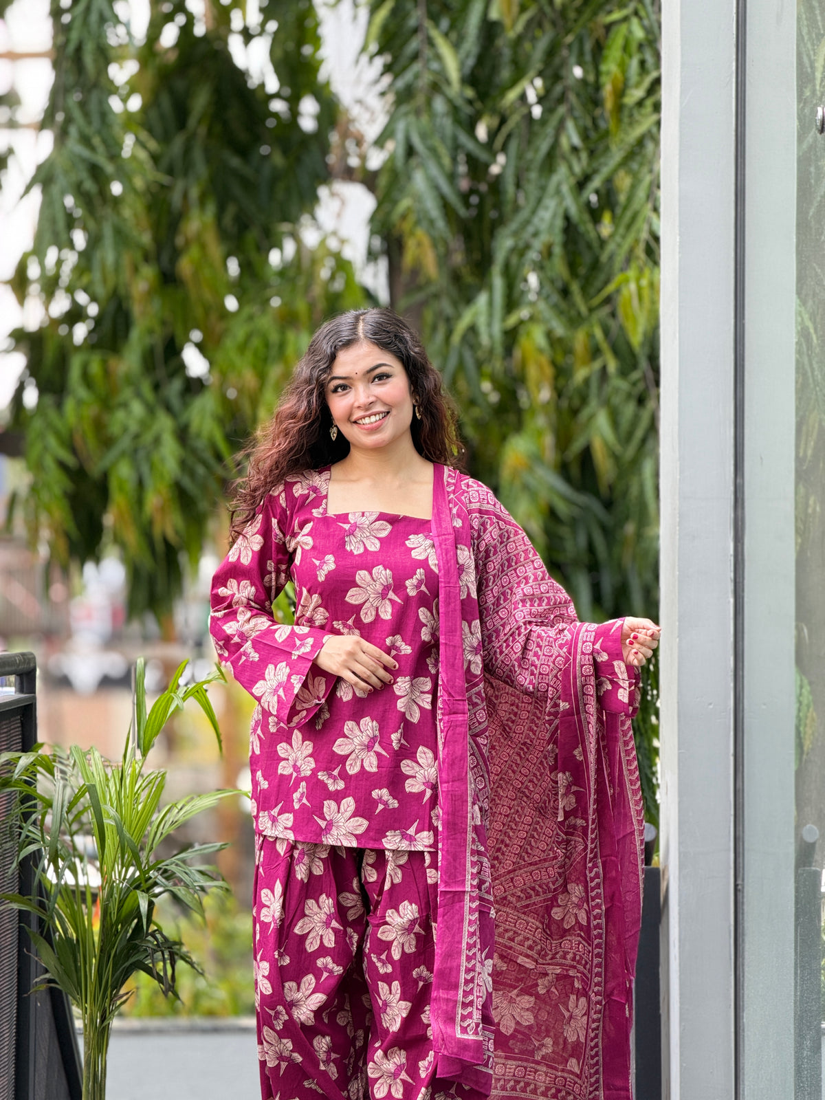 3 piece cotton farsi suit set