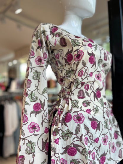 side dori full sleeve short kurti