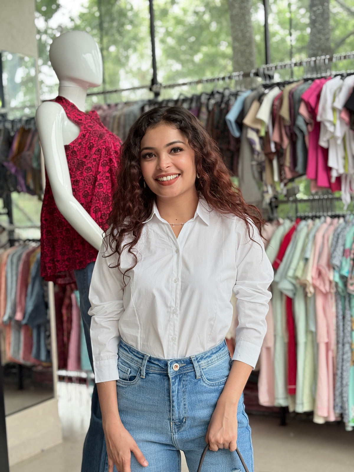 Classic White Cotton Shirt for Women | Smart Casual Everyday Wear