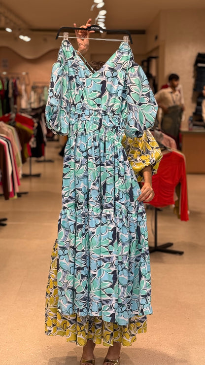 floral one piece dress