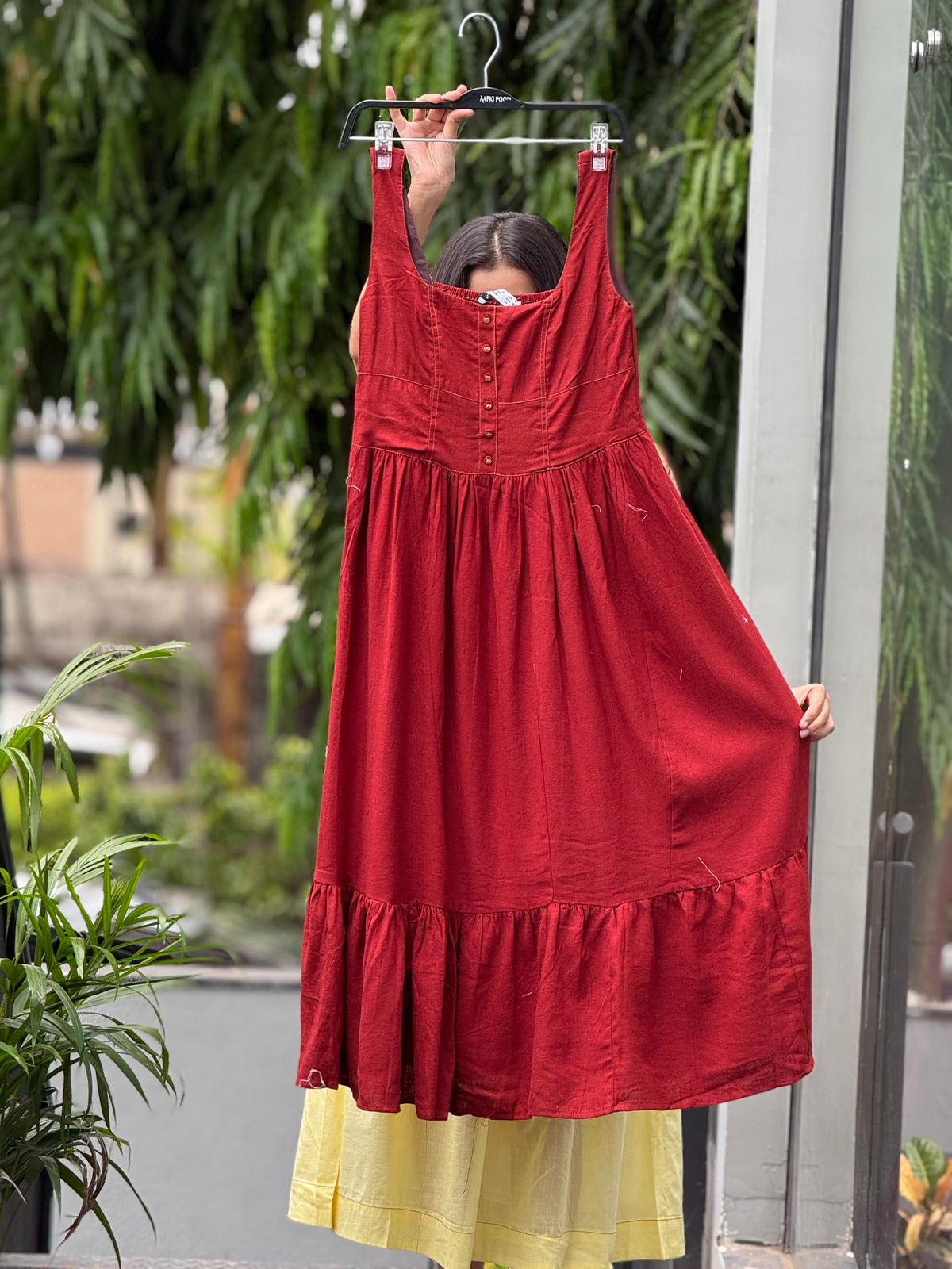 One piece button detail dress