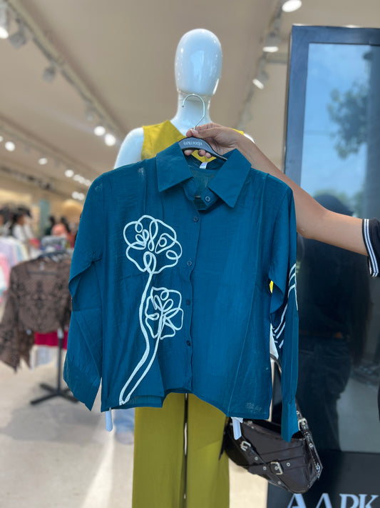 Embroidered shirt with inner.