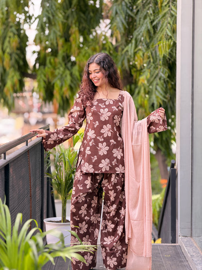 3 piece cotton Farsi suit set