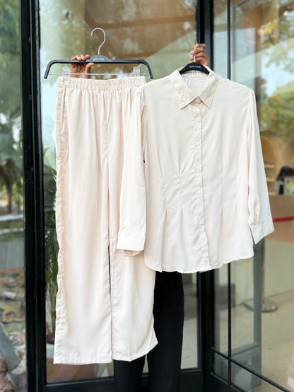 Co-ord set shirt with back dori