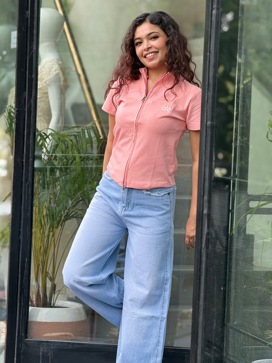 Women’s Zip-Up  Casual Top