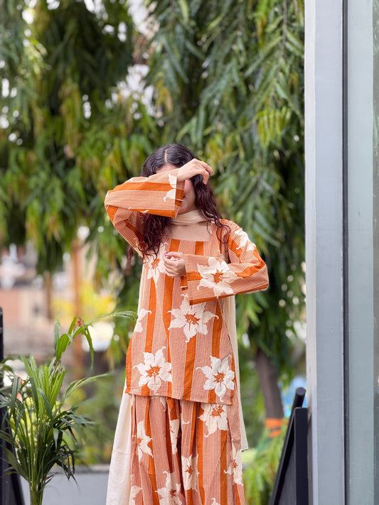 3 piece cotton farsi suit