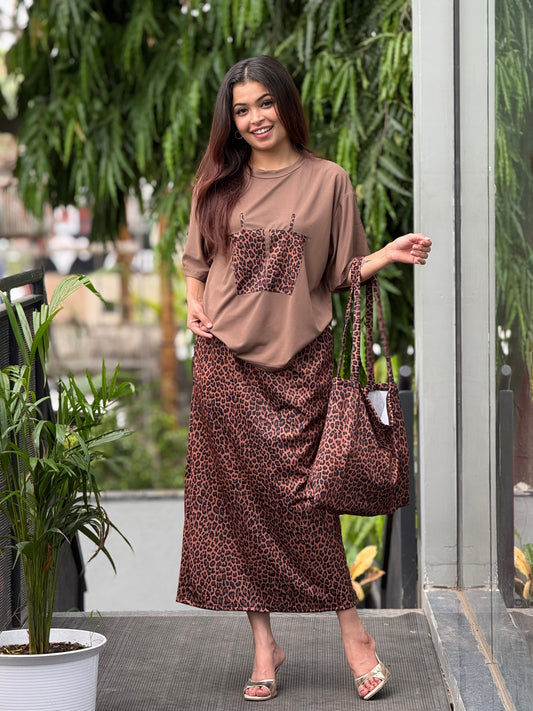 Leopard print co-ord set