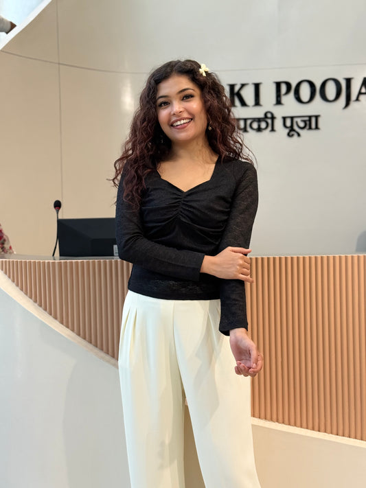 Square nack full sleeves top