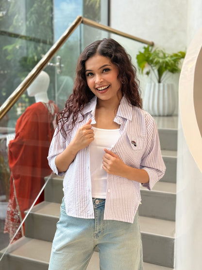 Inner with crop shirt