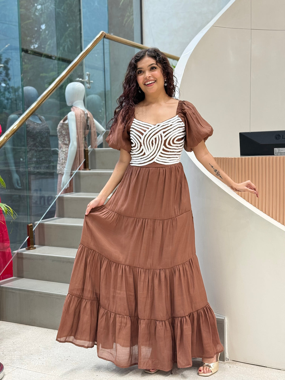 One piece partywear dress