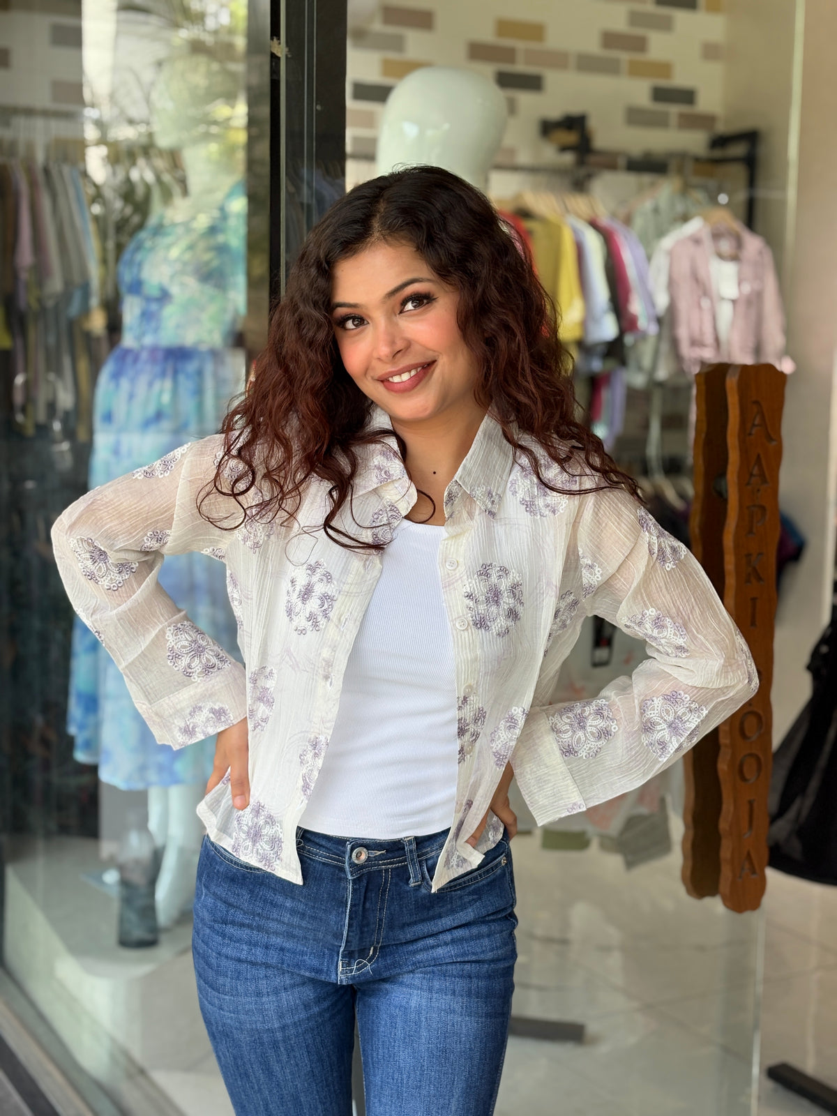 Lightweight Overlay Shirt with inner
