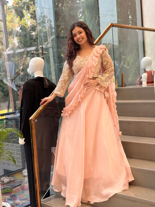 predrape saree