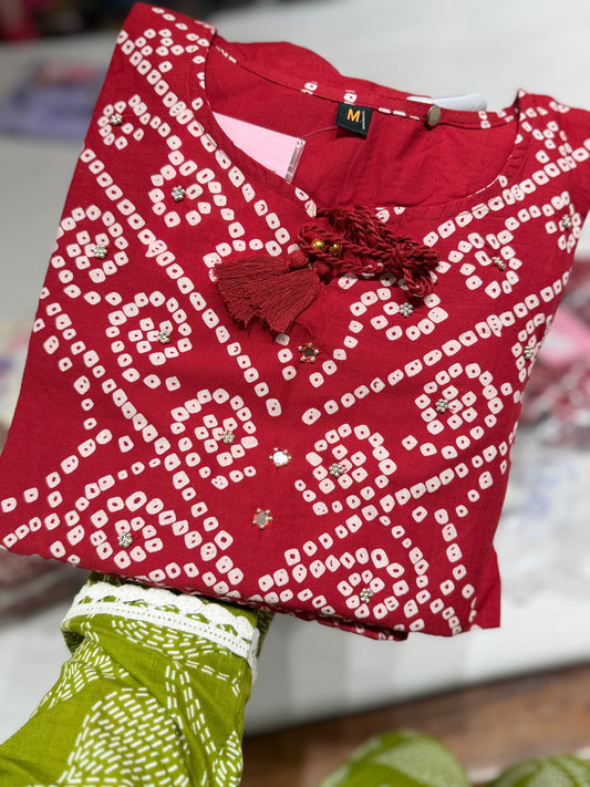 Pure cotton straight suit set