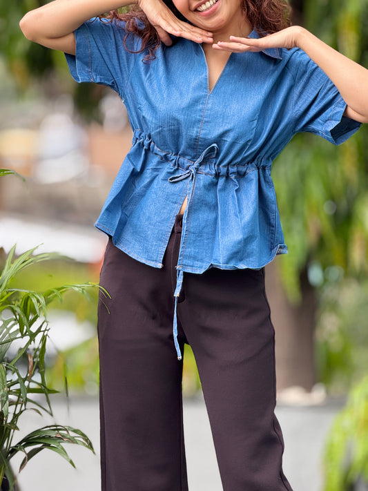 Denim top