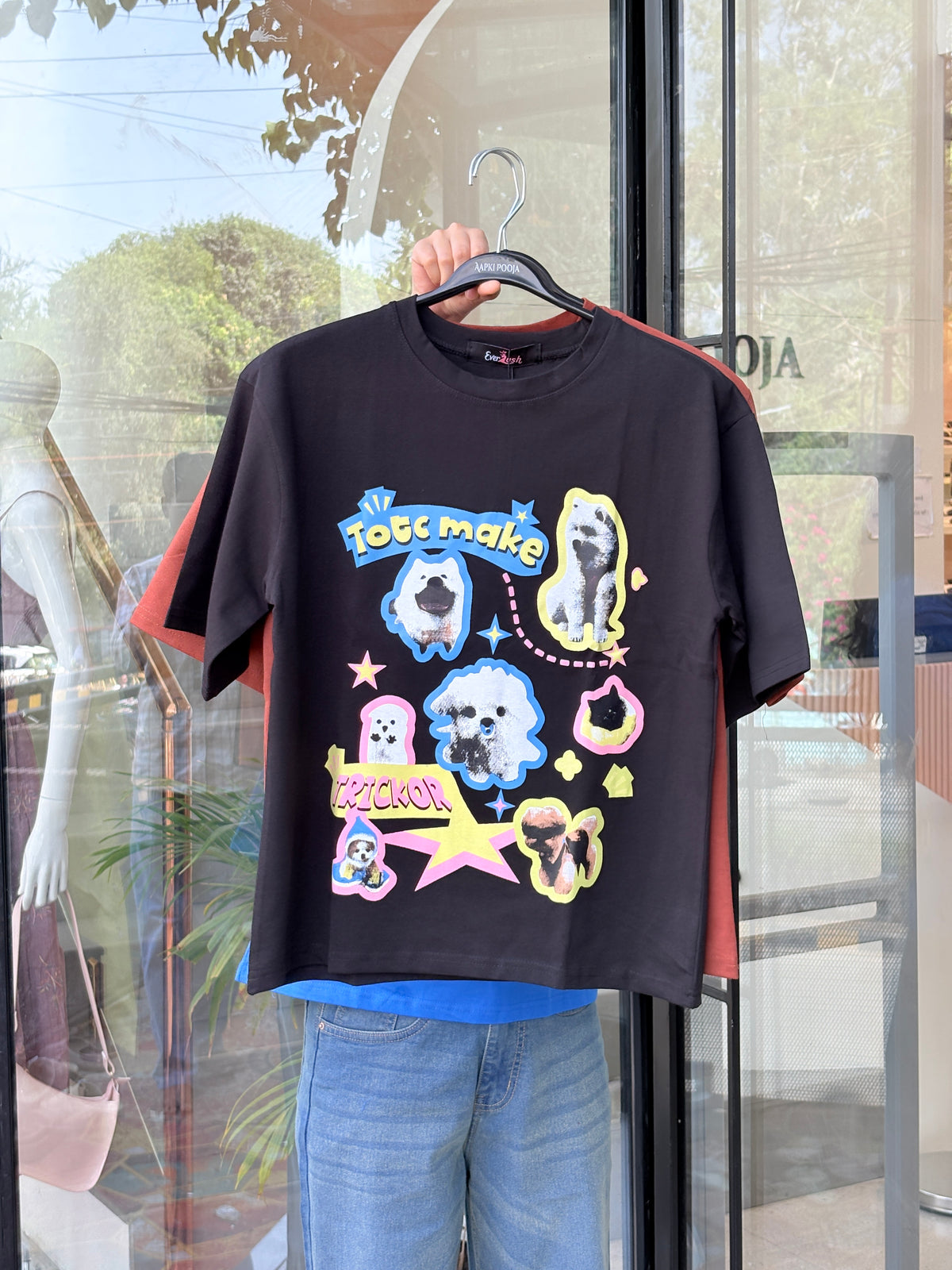Y2K Aesthetic Cute Puppies Graphic Tee