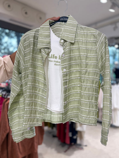 Lining shirt with inner