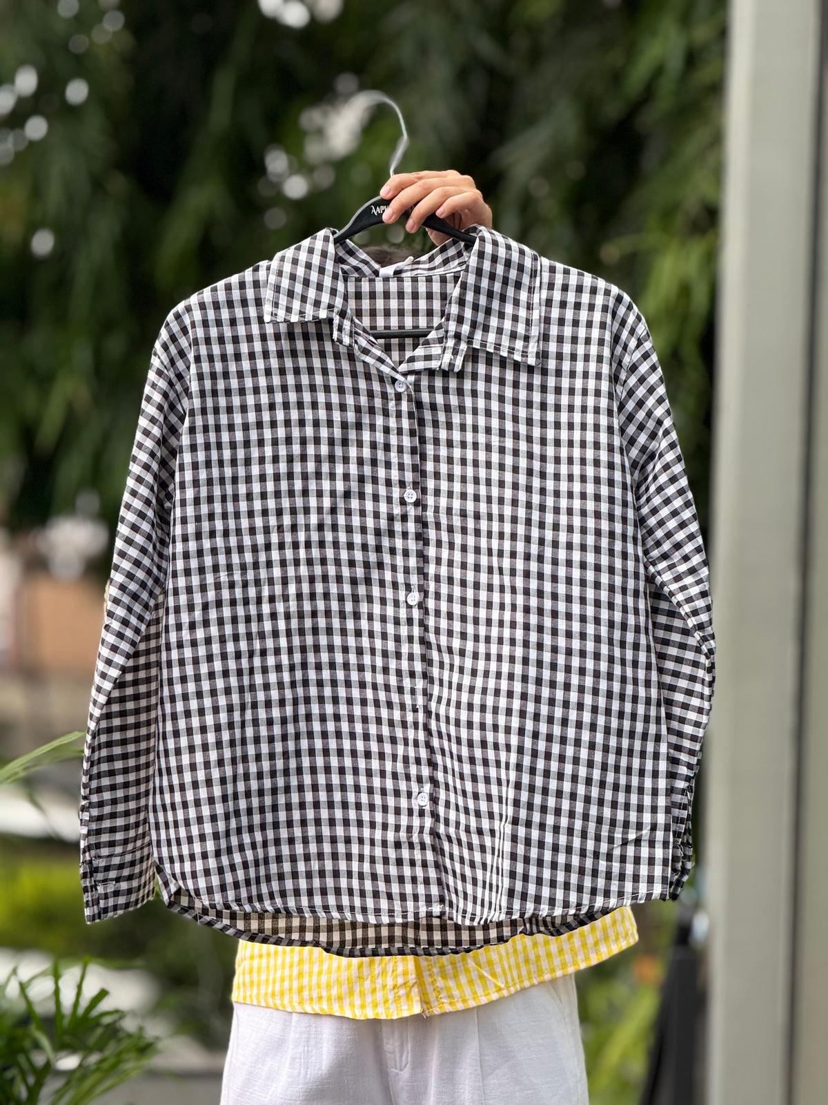 Shirt with back dori