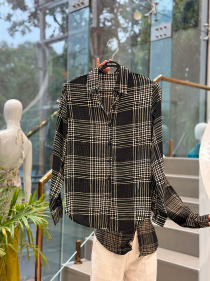 Printed shirt with back dori