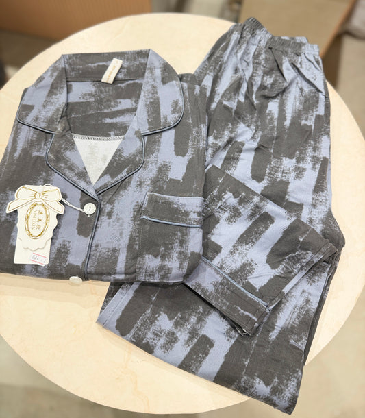 Tie die Print 2 piece night suit set