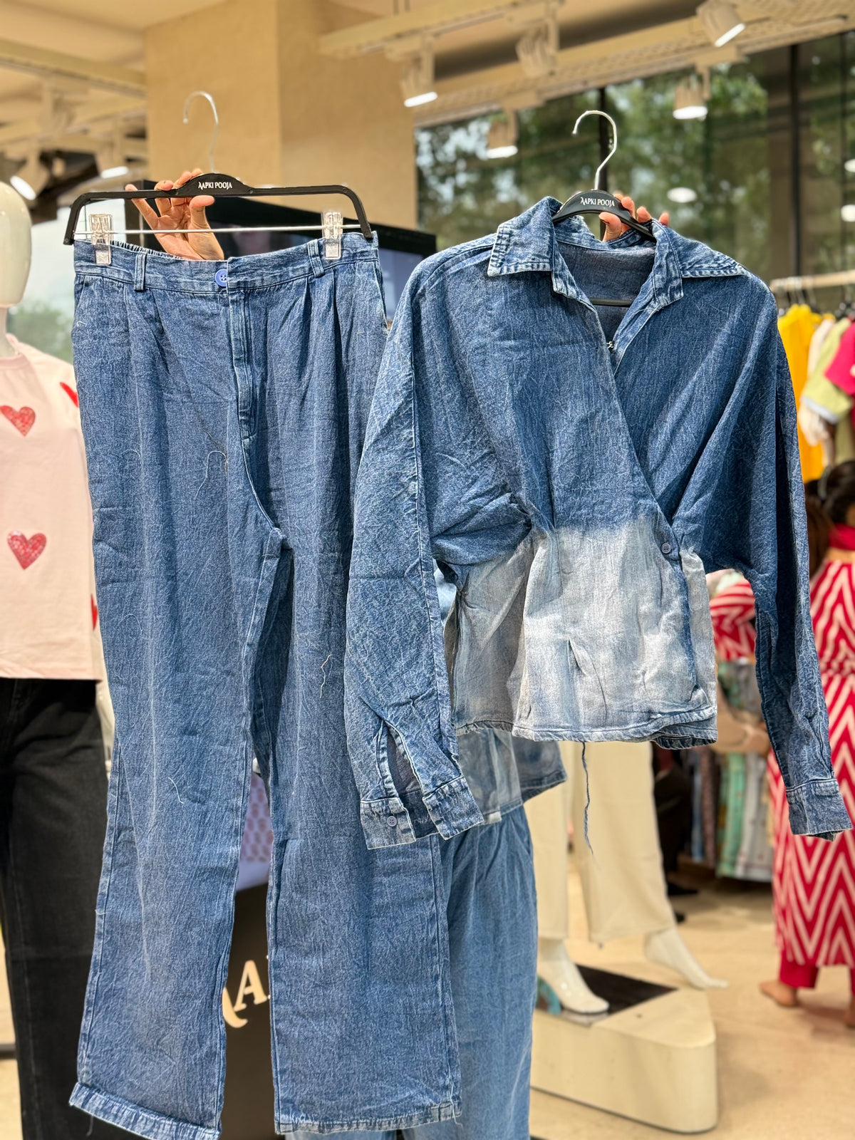 denim co-ord set