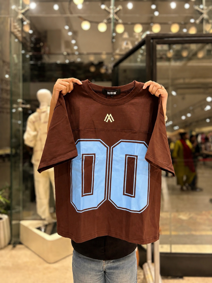 Oversized Varsity "00" Graphic T-Shirt