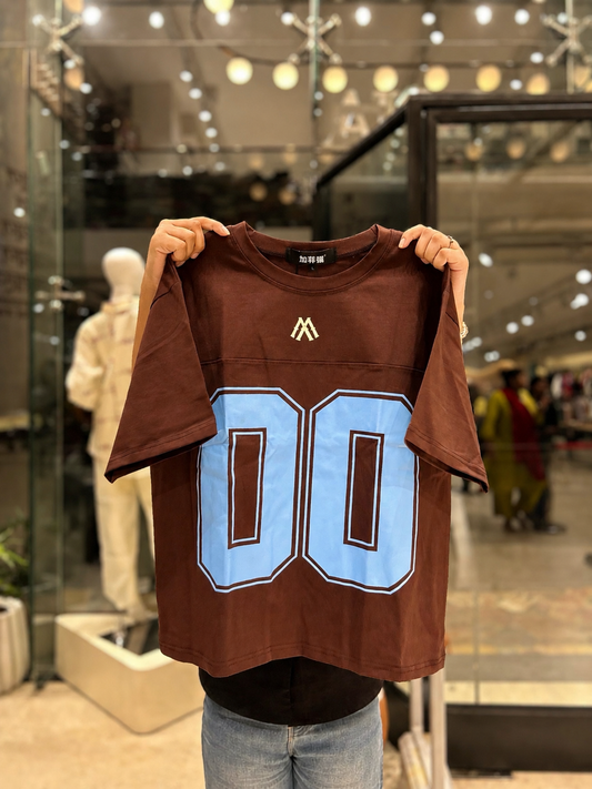 Oversized Varsity "00" Graphic T-Shirt