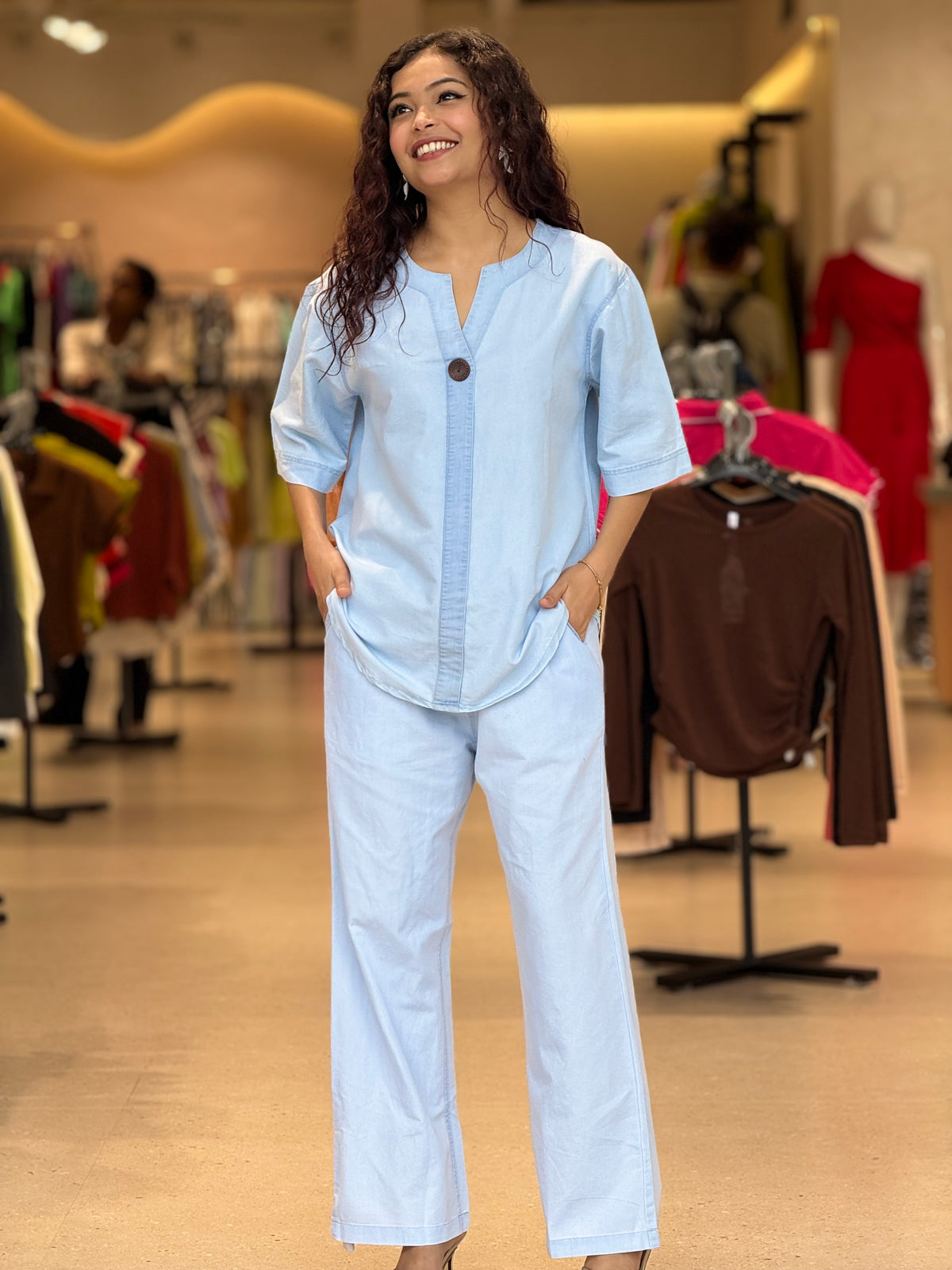 denim co-ord set
