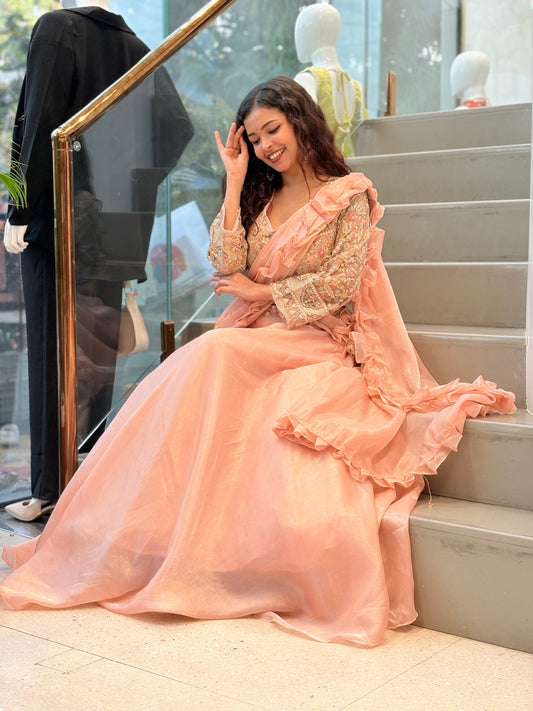 predrape saree