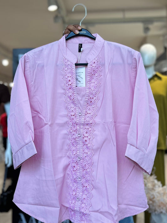 Lace Detail Cotton top