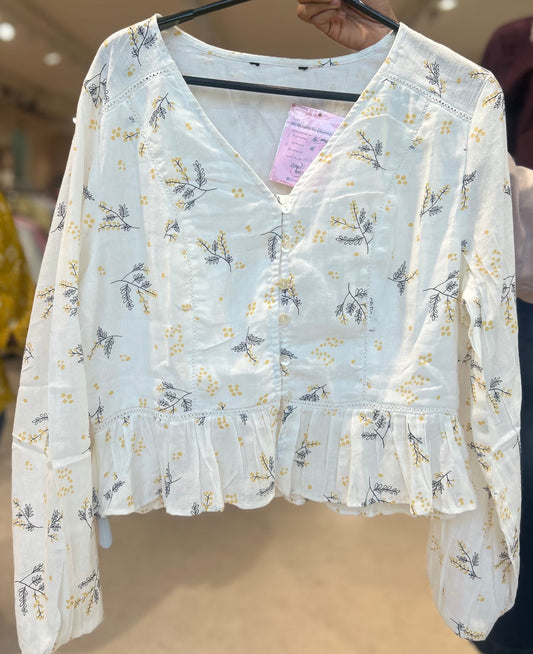 Summer spring floral top
