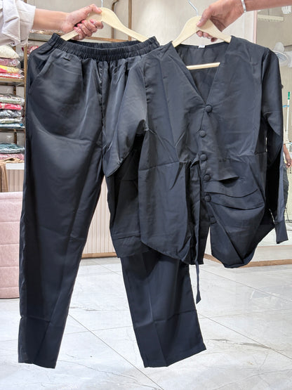 Women’s Premium  Co-ord Set | Stylish Top & Pant Set