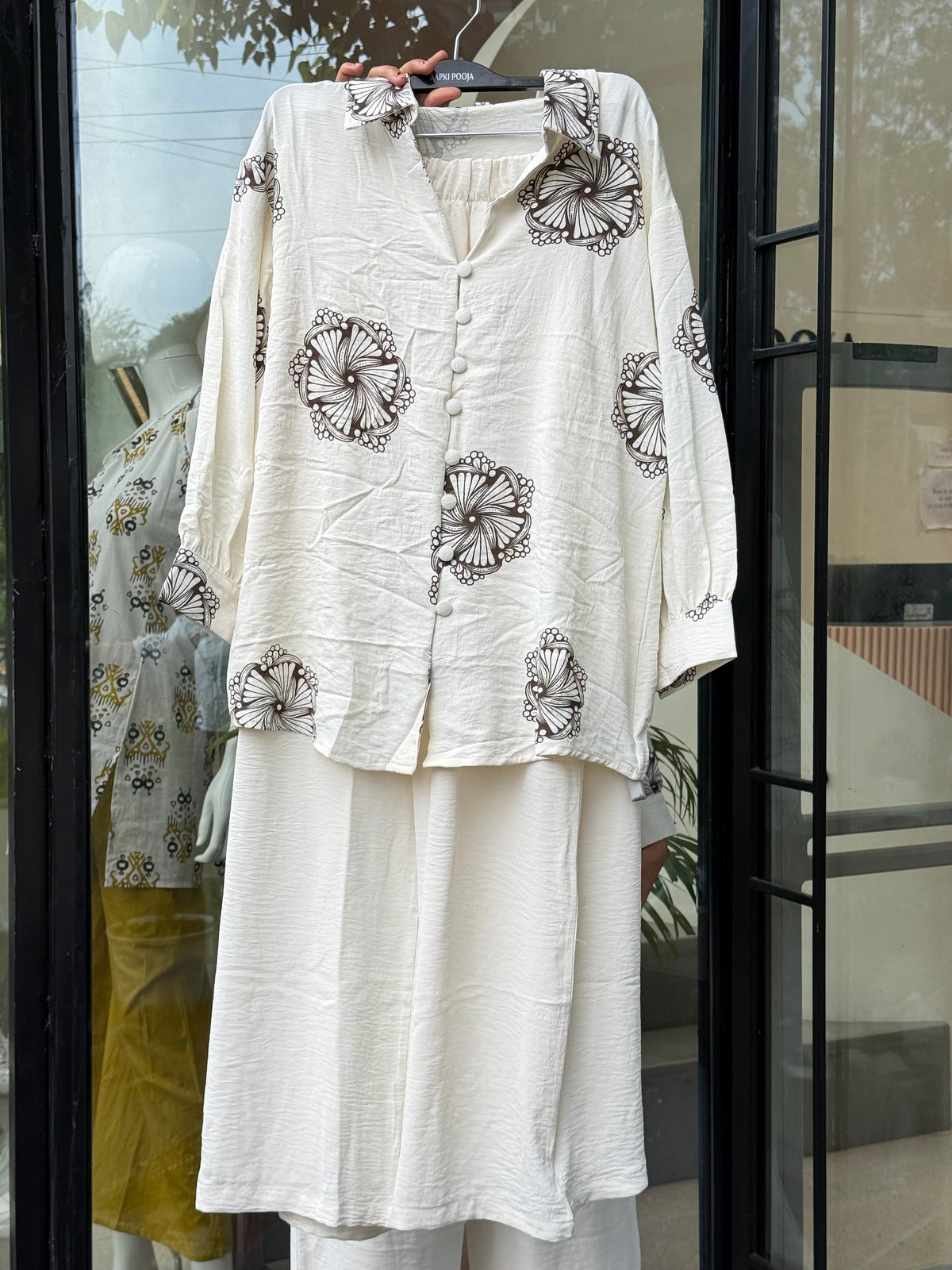 Print Shirt & Palazzo Co-Ord Set