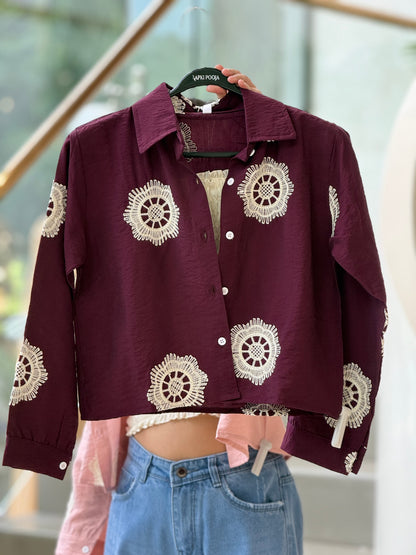 Partywear shirt with inner