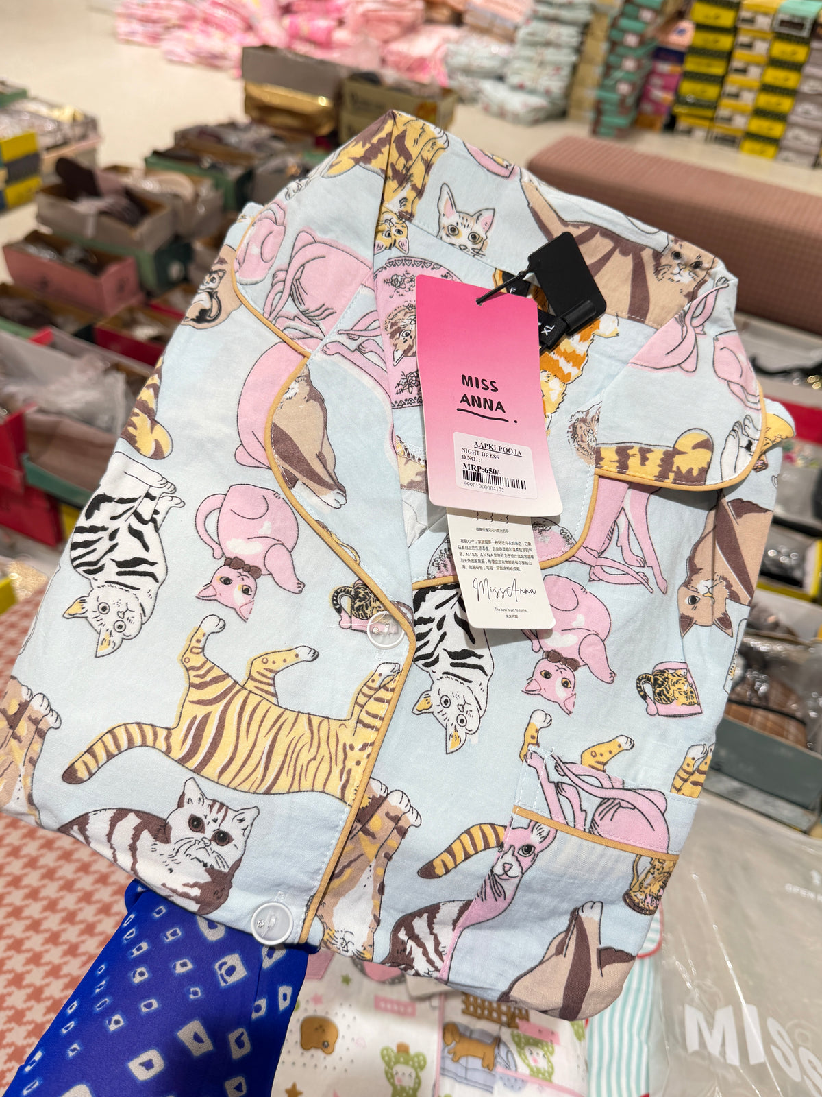 Cute Printed Padded 3-Piece Night Suit Set