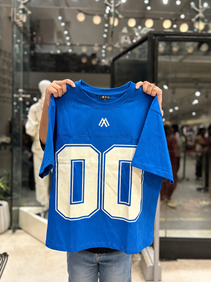 Oversized Varsity "00" Graphic T-Shirt