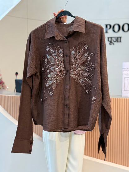 Butterfly party wear shirt ￼