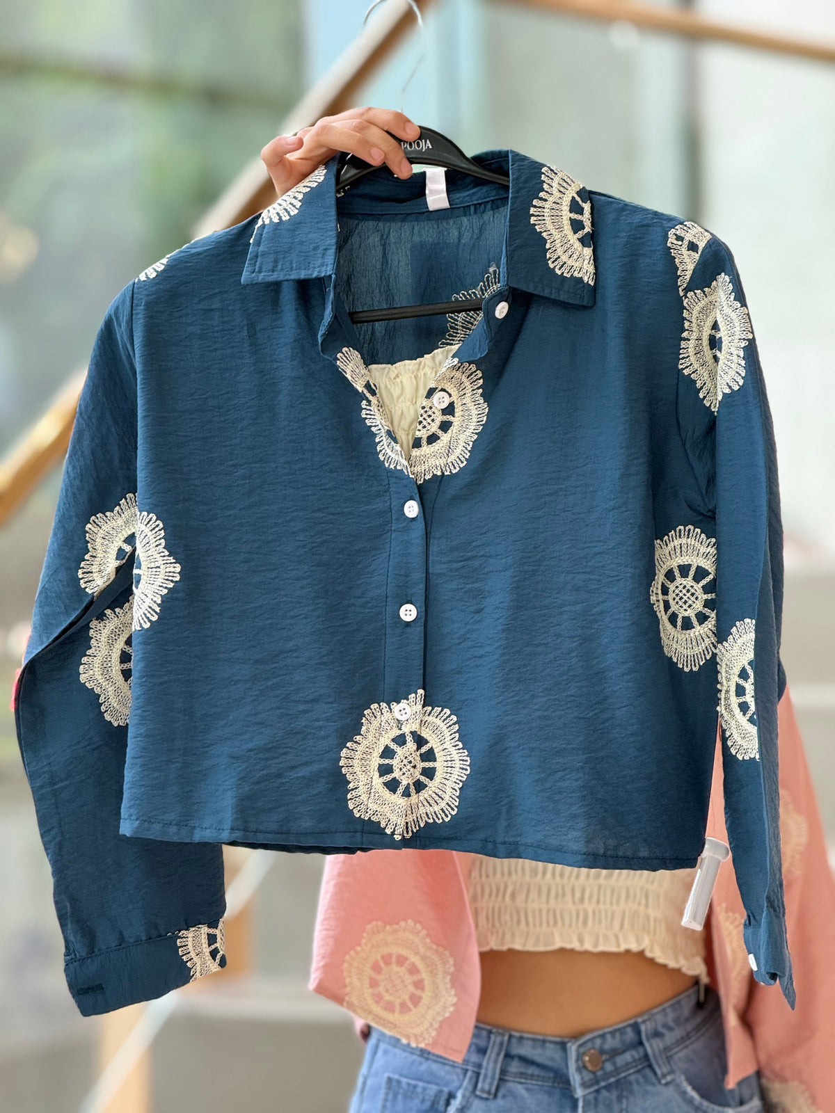 Partywear shirt with inner