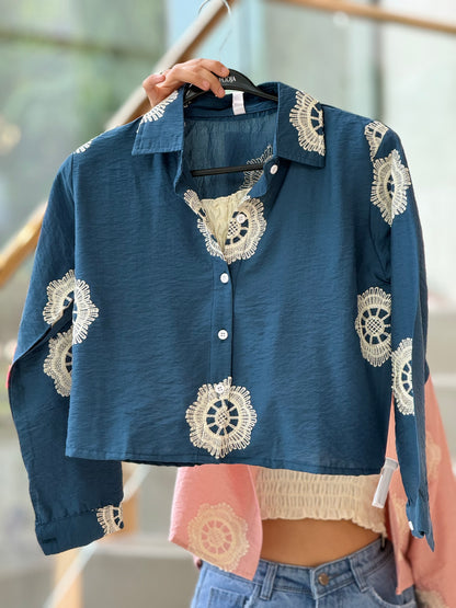 Partywear shirt with inner
