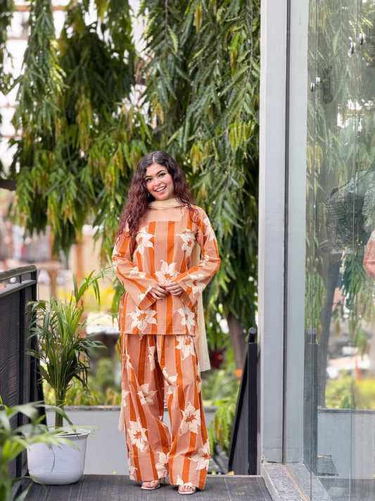 3 piece cotton farsi suit