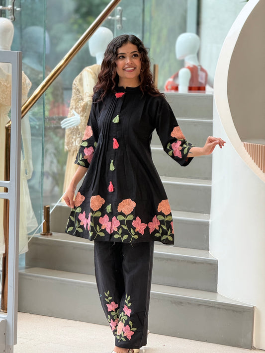 Embroidered co-ord set