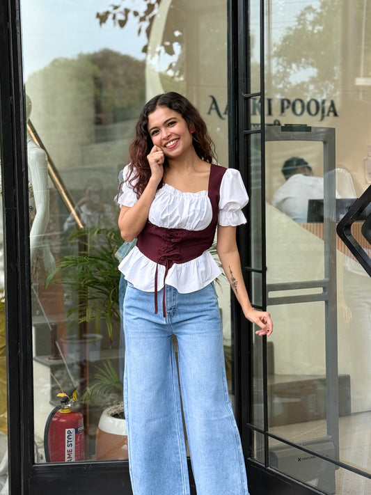 Corset body fit top