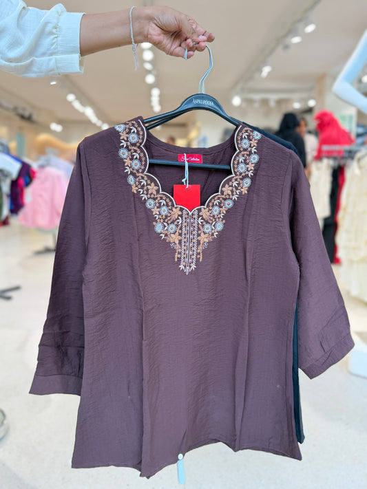 Partywear embroidered top