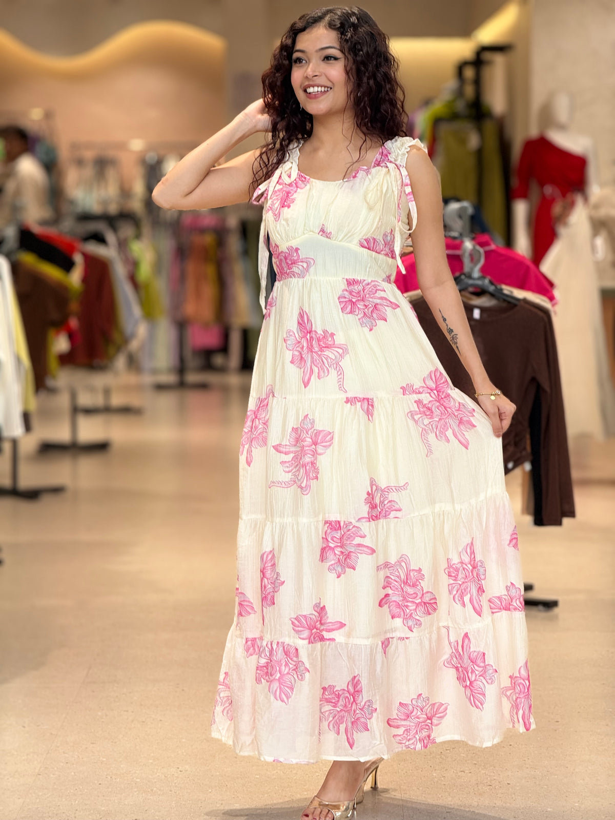one piece floral dress