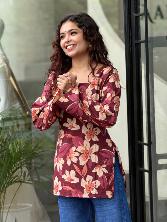 Short back dori kurti
