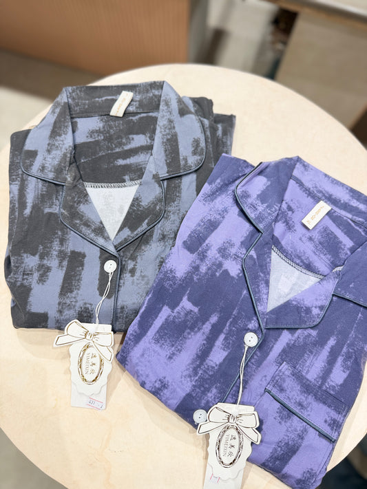 Tie die Print 2 piece night suit set