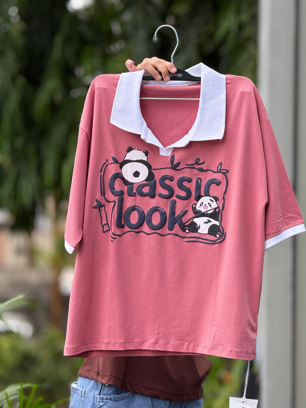 oversized Polo tee