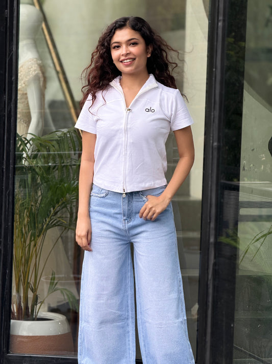 Women’s Zip-Up  Casual Top